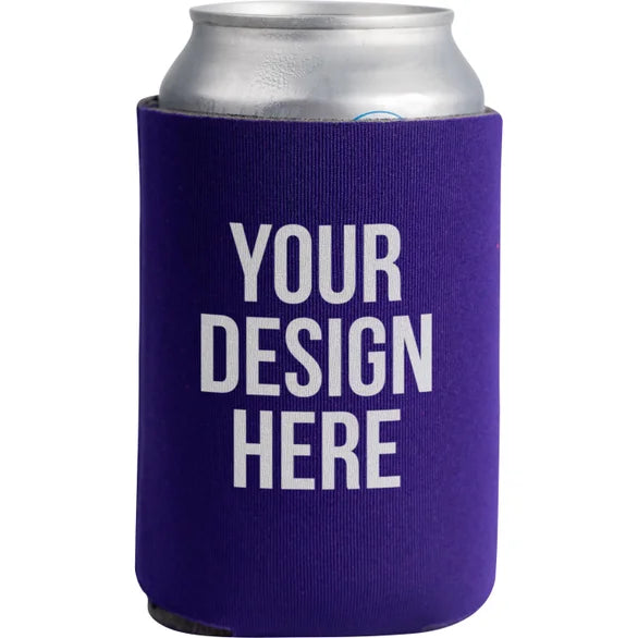 12oz Foldable Foam Koozies Printed with your Custom Logo in Full Color