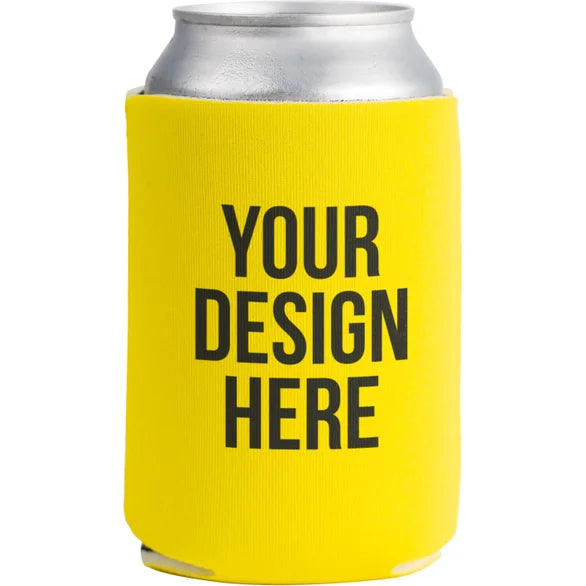 12oz Foldable Foam Koozies Printed with your Custom Logo in Full Color